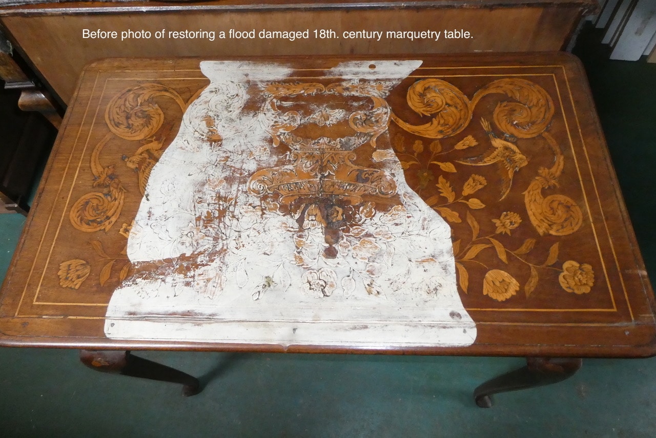 18th Century Marquetry Table